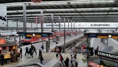 طريقة استخدام اللغة الألمانية في محطة القطار