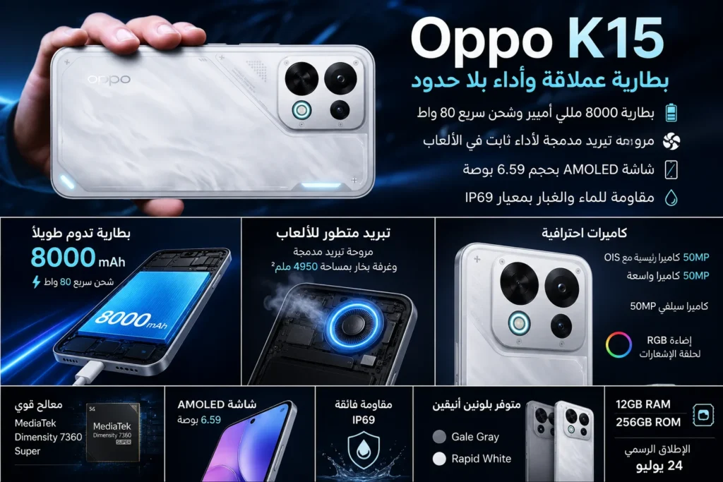 جوال أوبو Oppo K1.. صورة من تصميم السعودية تك